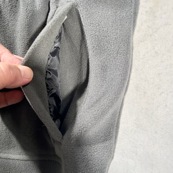 Kenneth Cole New York Fleece Full Zip Jacket Men's Large Black Contrast Puffer - Picture 8 of 14